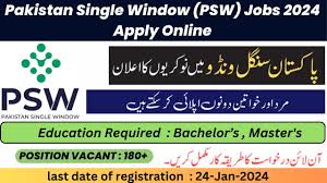 psw pakistan single window jobs 2024